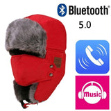 Chapeau coton hiver chaud chapeau de neige bluetooth