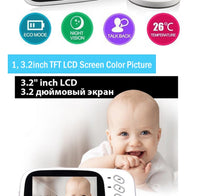 Wireless 3.2inch Baby Monitor Camera Nanny VOX Lullaby IR Night Vision vigilabebes Baby cam monitor bebes con camara babyphones