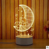 Lampe de table 3D LED personnalité créative