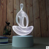 Lampe de table 3D LED personnalité créative