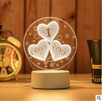 Lampe de table 3D LED personnalité créative