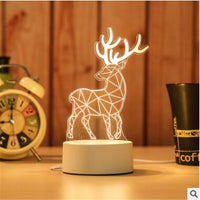 Lampe de table 3D LED personnalité créative