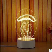 Lampe de table 3D LED personnalité créative