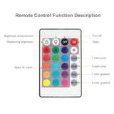 Lampe d'impression de lune étoilée avec support 3D avec 16 couleurs et commandes tactiles