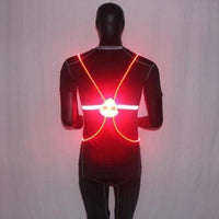 Gilet de sécurité réfléchissant d'éclairage à LED pour la course à pied, marche, cyclisme, snowboard, Jogging, randonnée