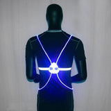 Gilet de sécurité réfléchissant d'éclairage à LED pour la course à pied, marche, cyclisme, snowboard, Jogging, randonnée